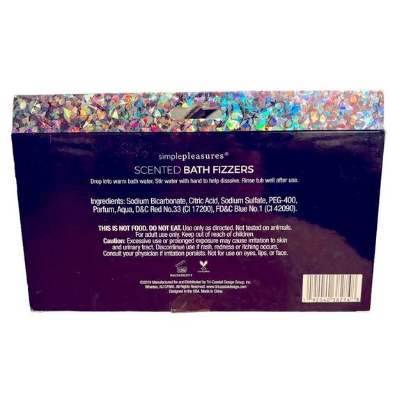 Simple Pleasures Lavender and Hydrangea Scented Bath Fizzers NWT - Picture 2 of 3